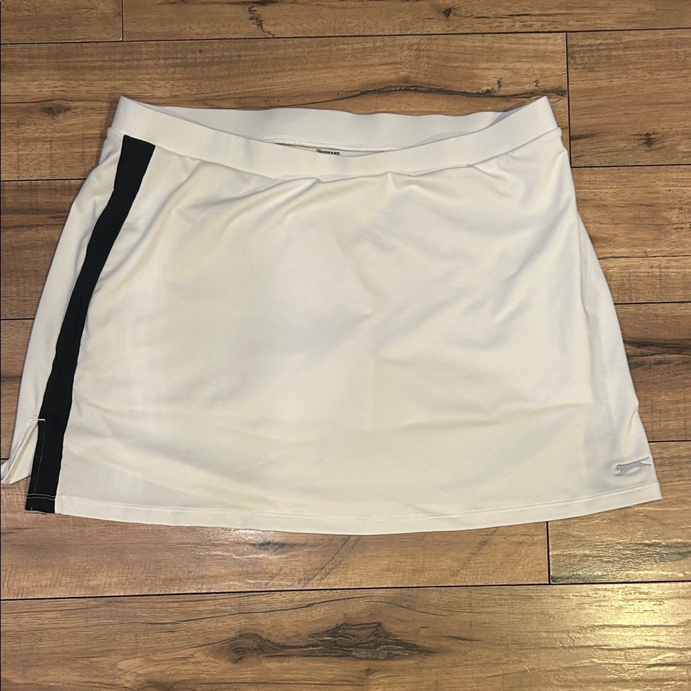 Slazenger Golf Course Casual White Tennis or Golf Skirt - Built in Shorts